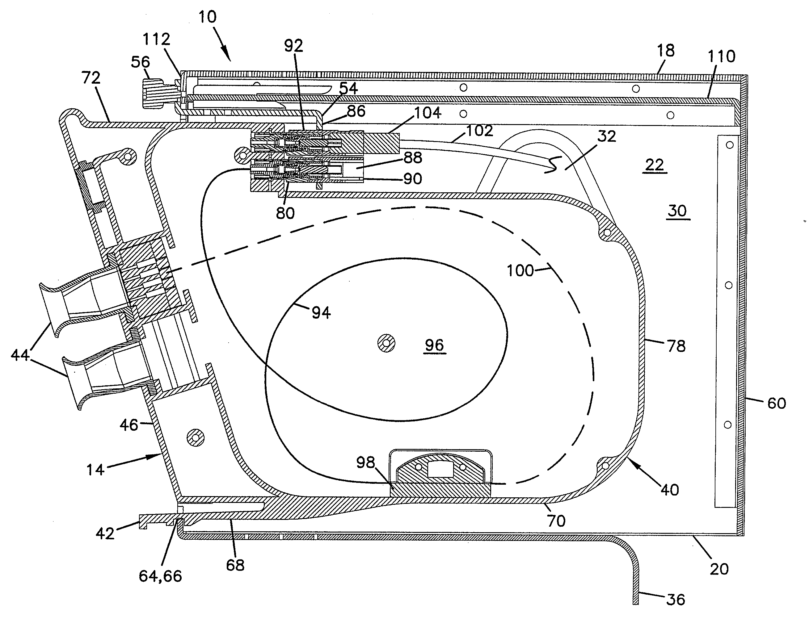 Fiber optic splitter module