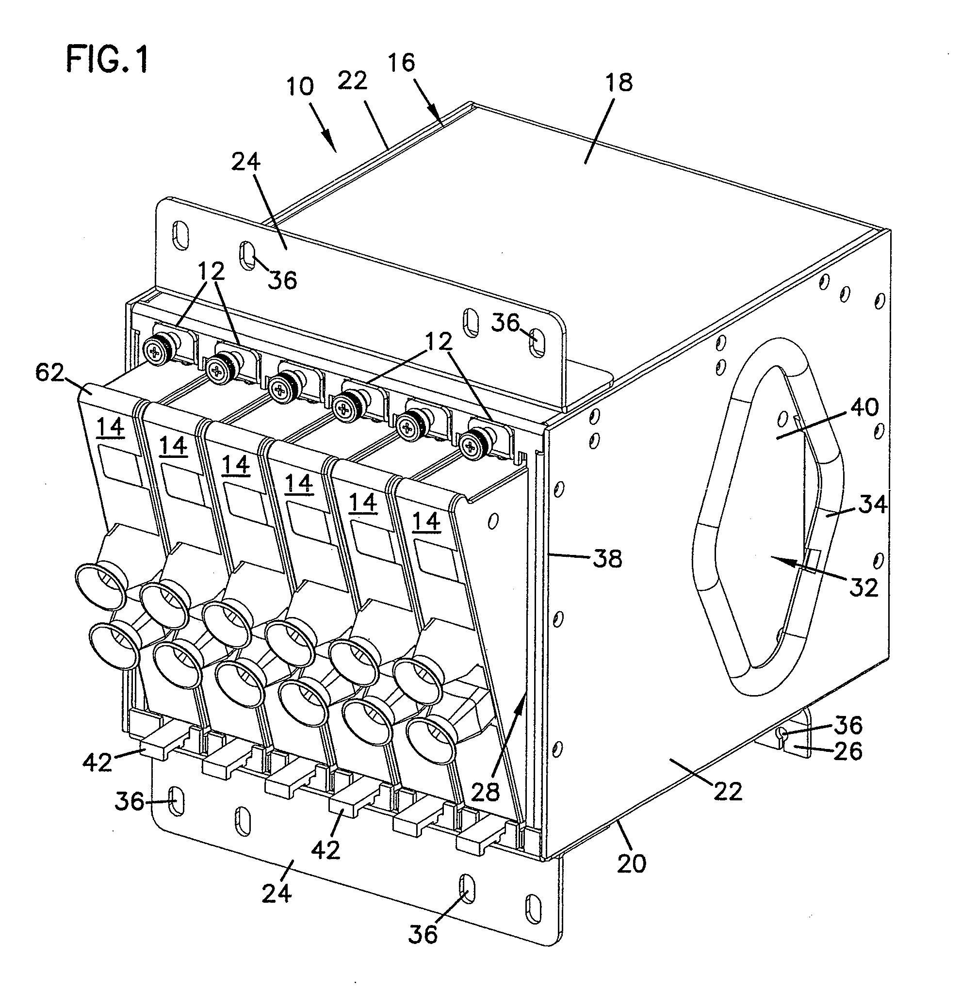 Fiber optic splitter module