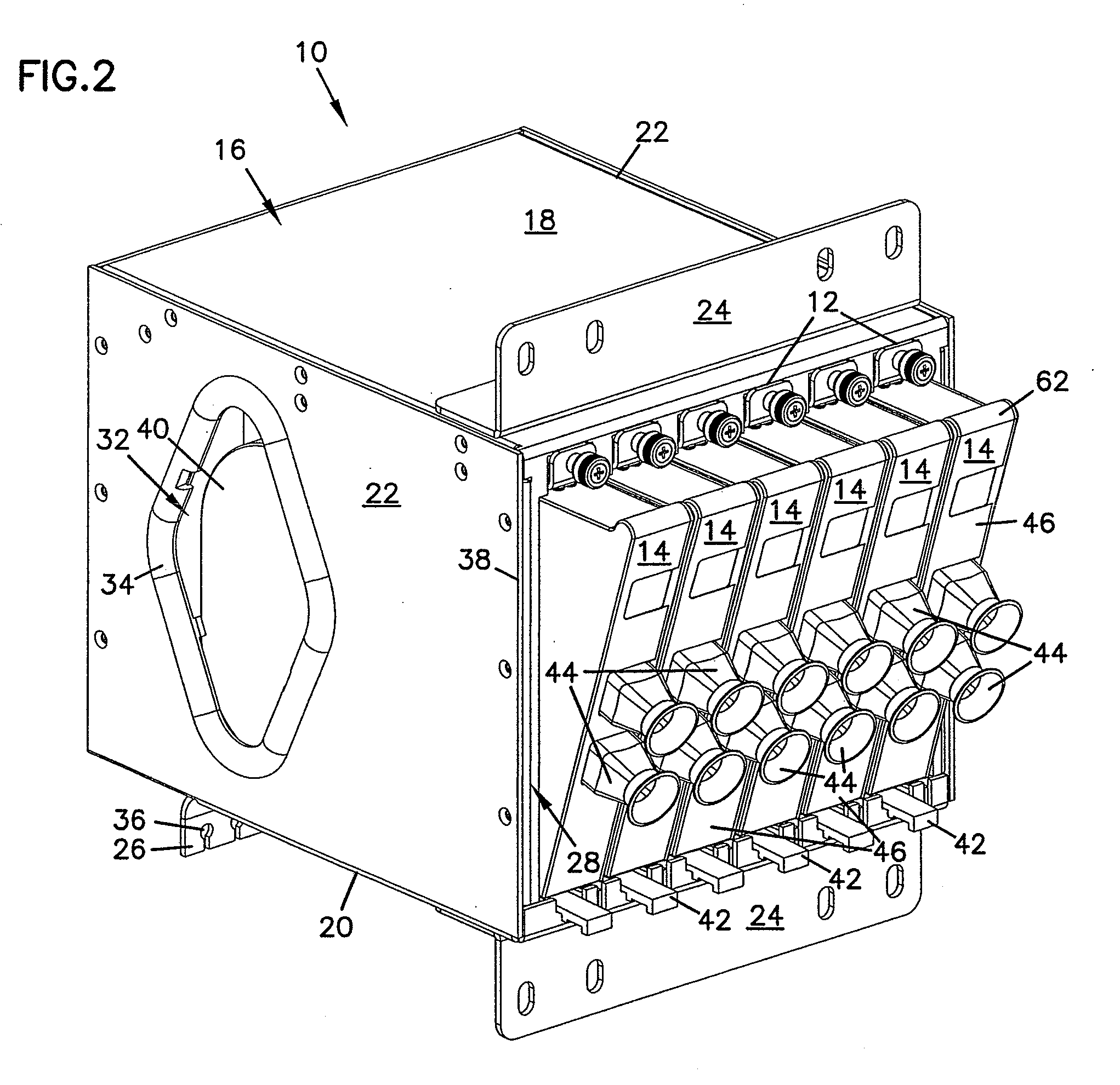 Fiber optic splitter module