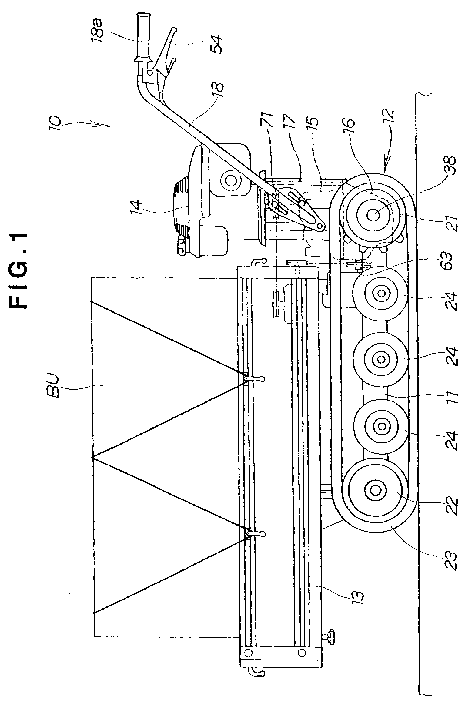 Self-propelled operating machine