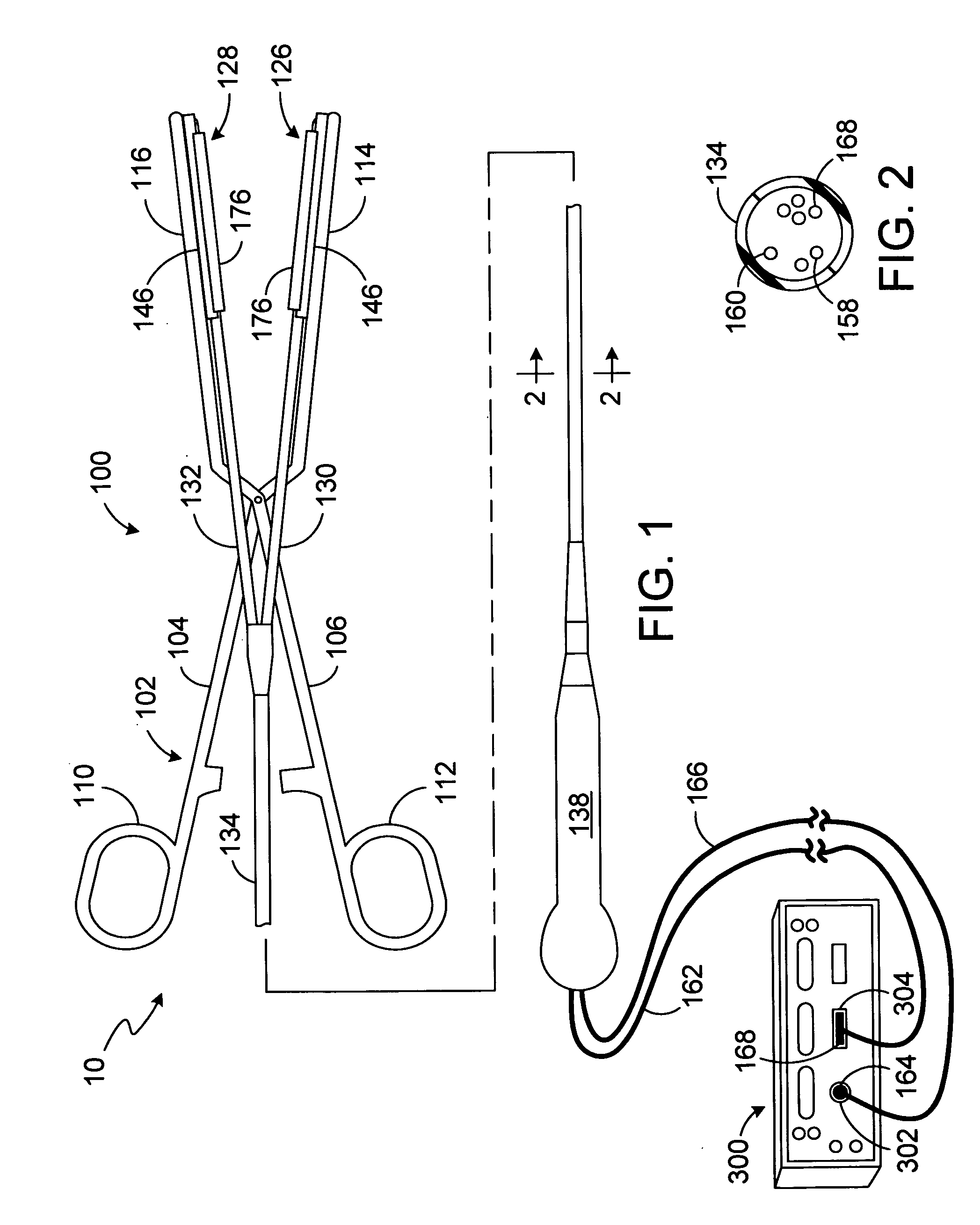 Clamp based lesion formation apparatus with variable spacing structures