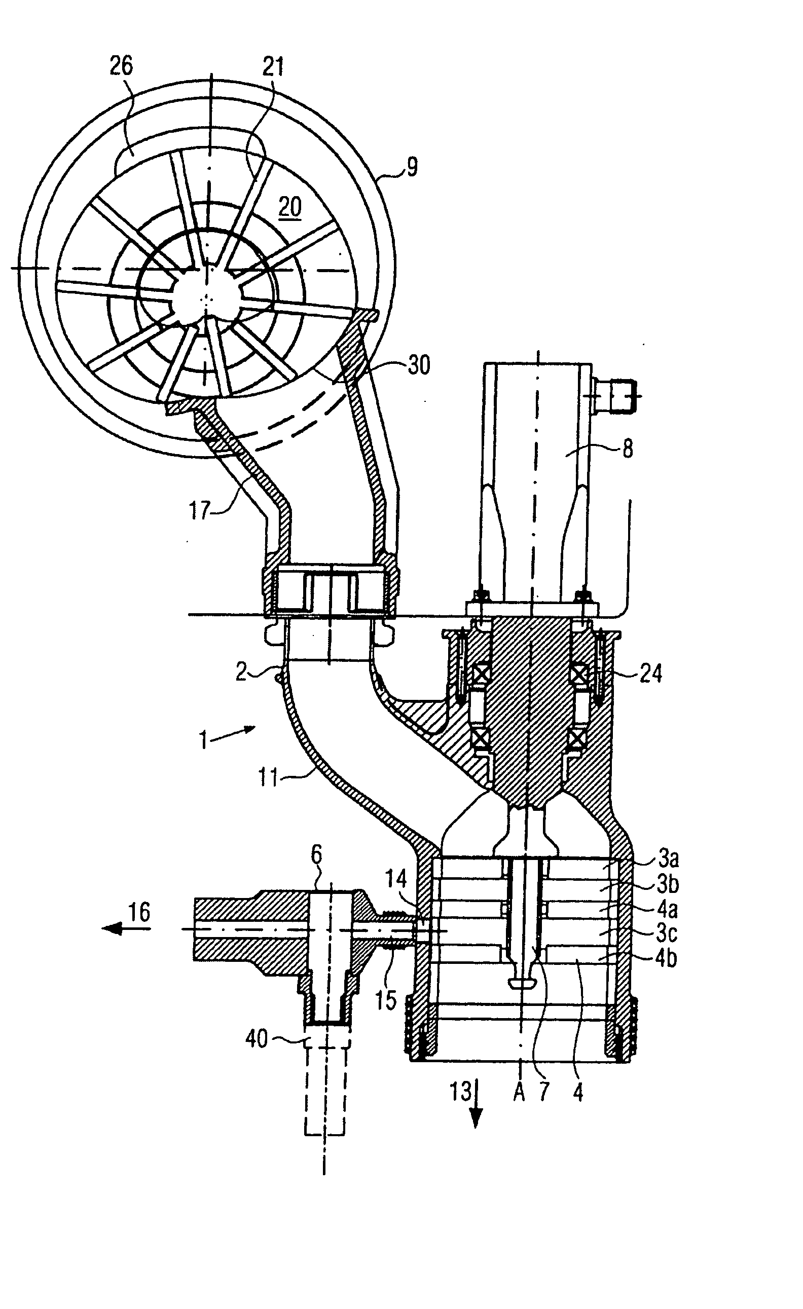 Meat mincing machine