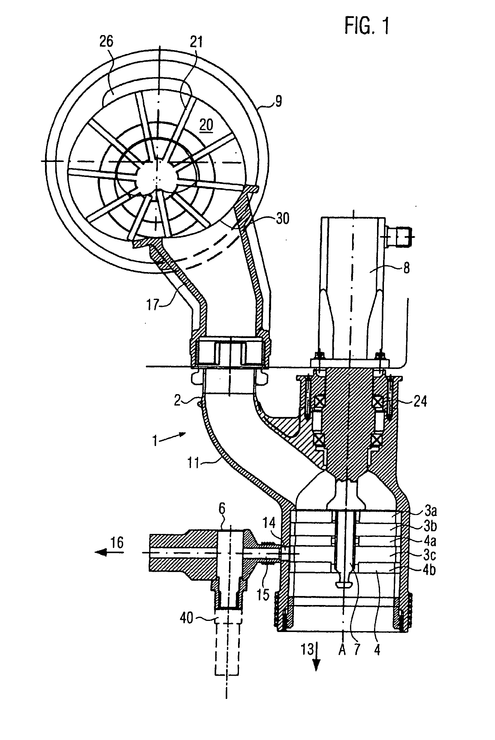 Meat mincing machine