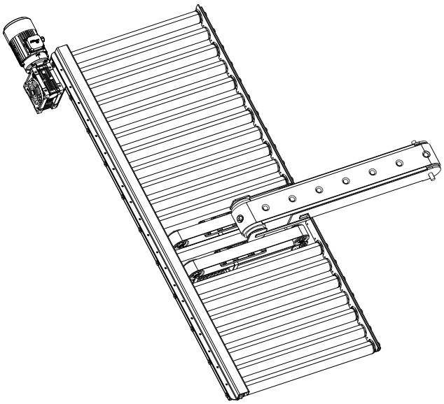 A pasta automatic conveying and placing machine