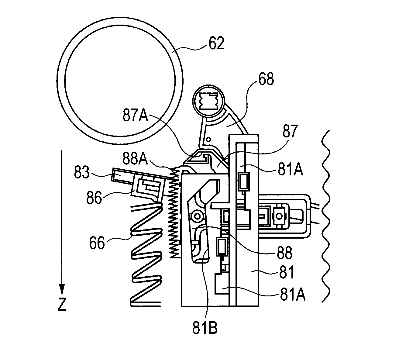 Recording medium supply device and recording apparatus