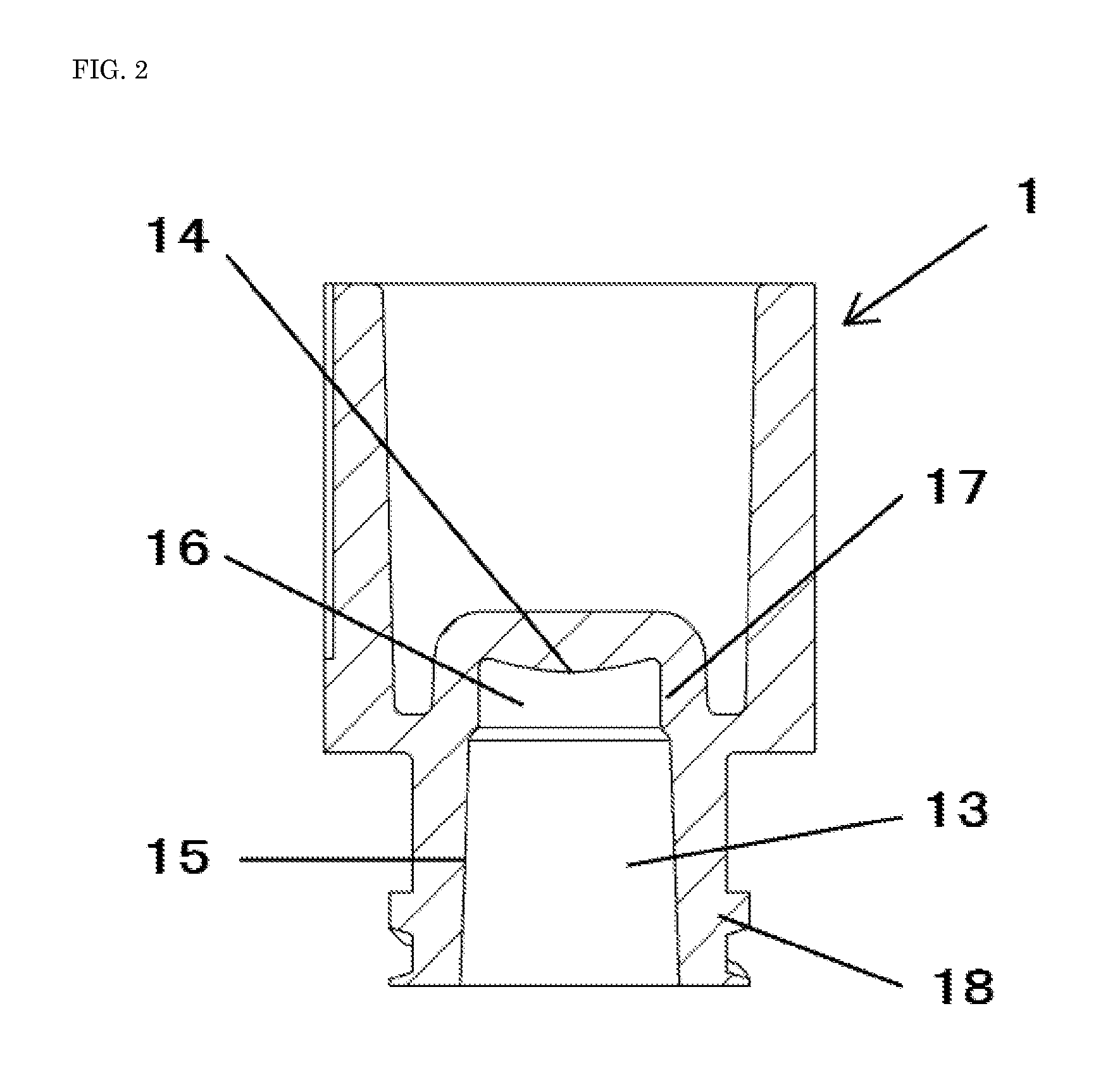 Plastic-made nozzle cap