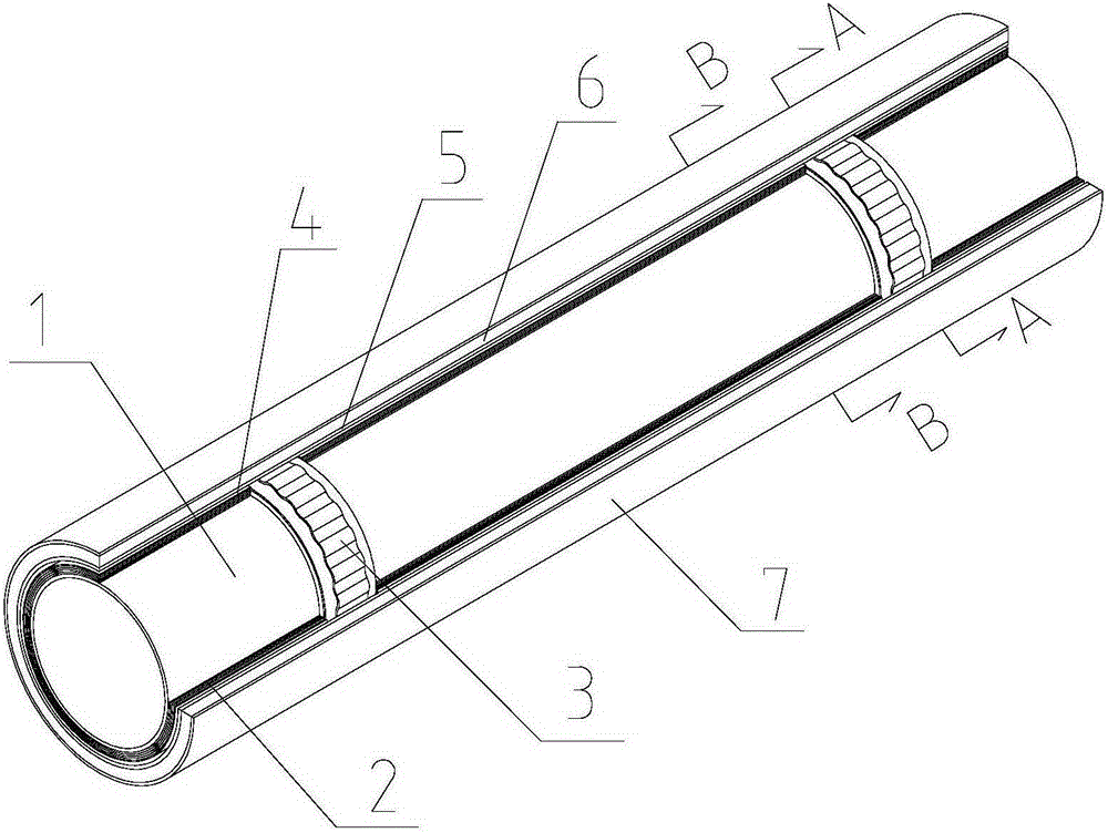 A high-efficiency prefabricated steam insulation pipe