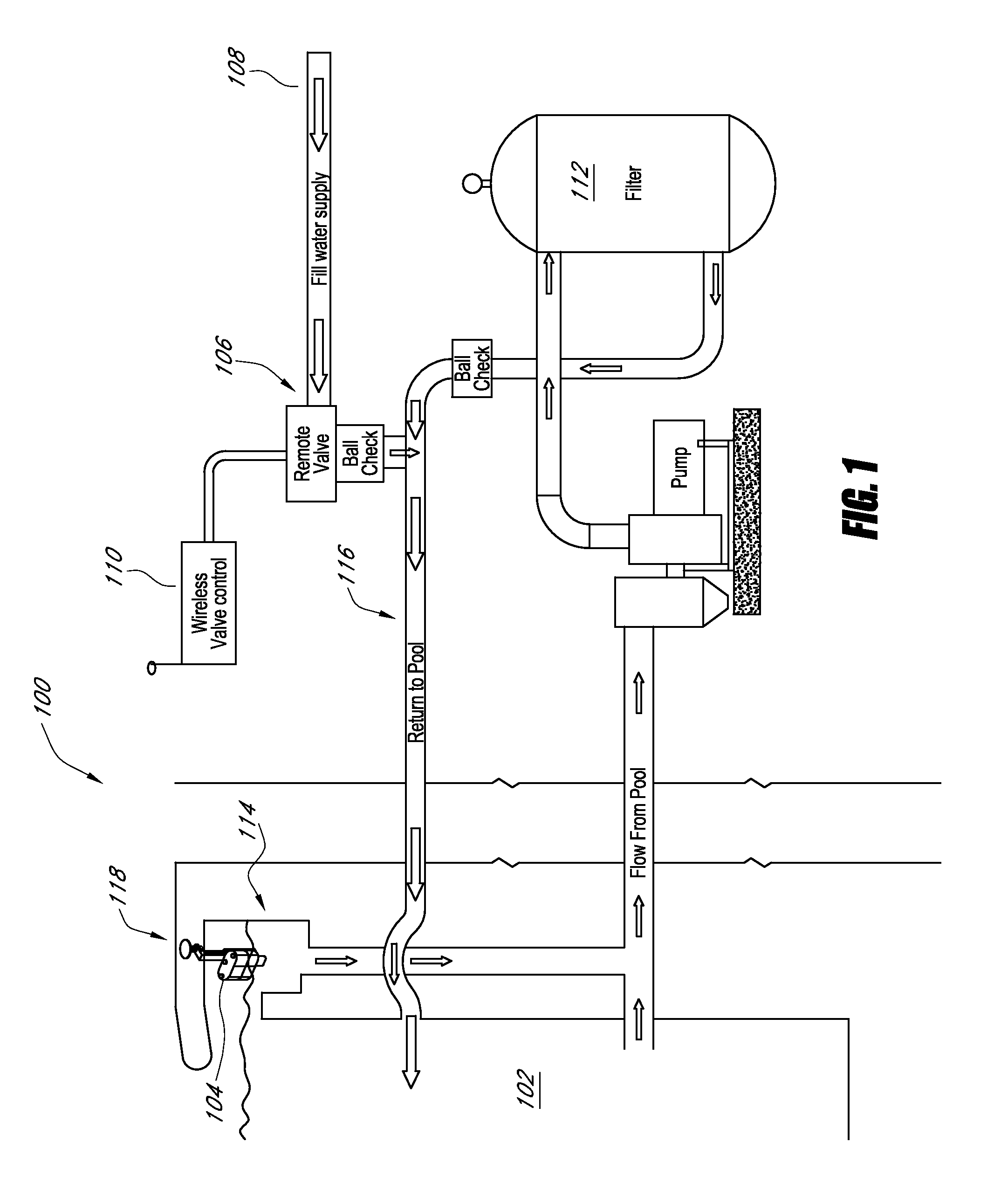 Automated system for monitoring and maintenance of fluid level in swimming pools and other contained bodies of water