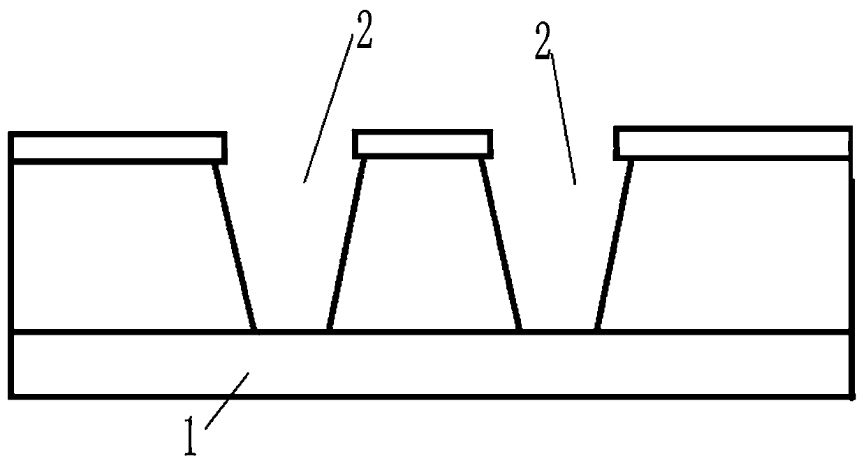 P-surface metal preparation method of ridge-type GaAs-based laser with deep groove