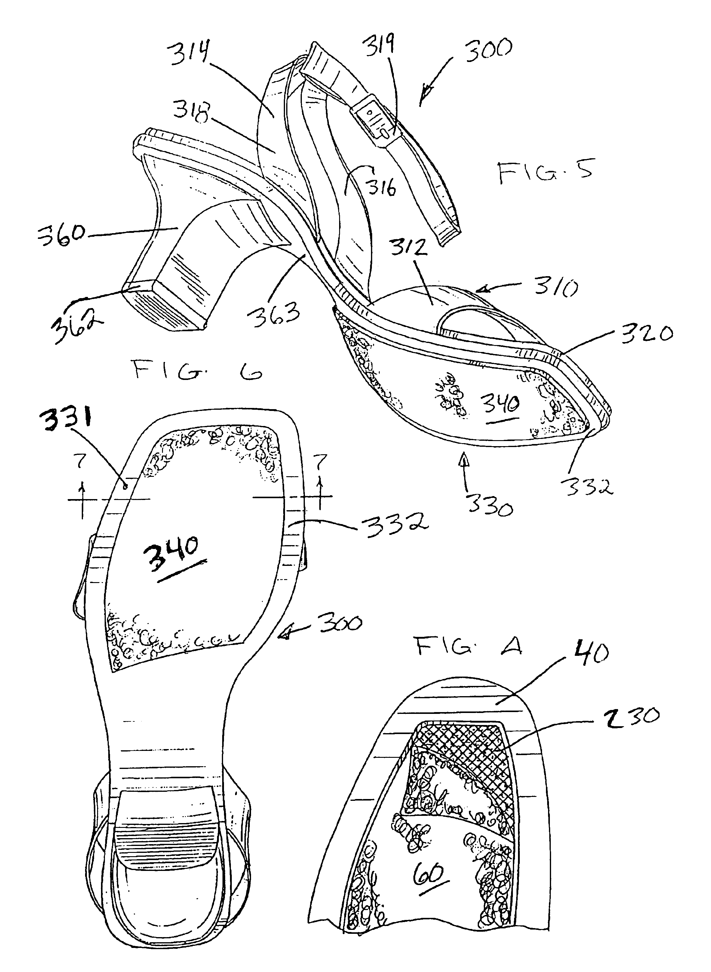 Shoe having a fabric outsole and manufacturing process thereof