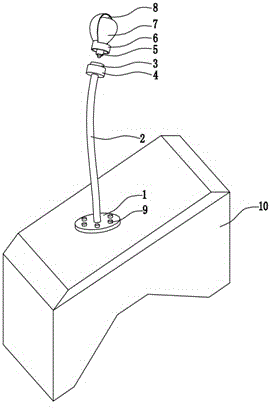 Numerical control machine tool illumination device