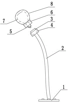 Numerical control machine tool illumination device