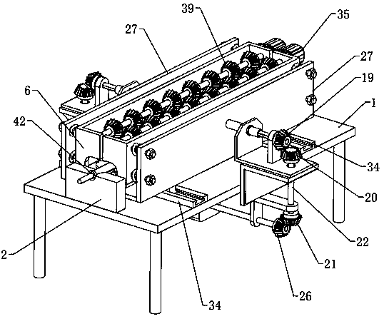 Transfer device for automobile flexible shaft machining