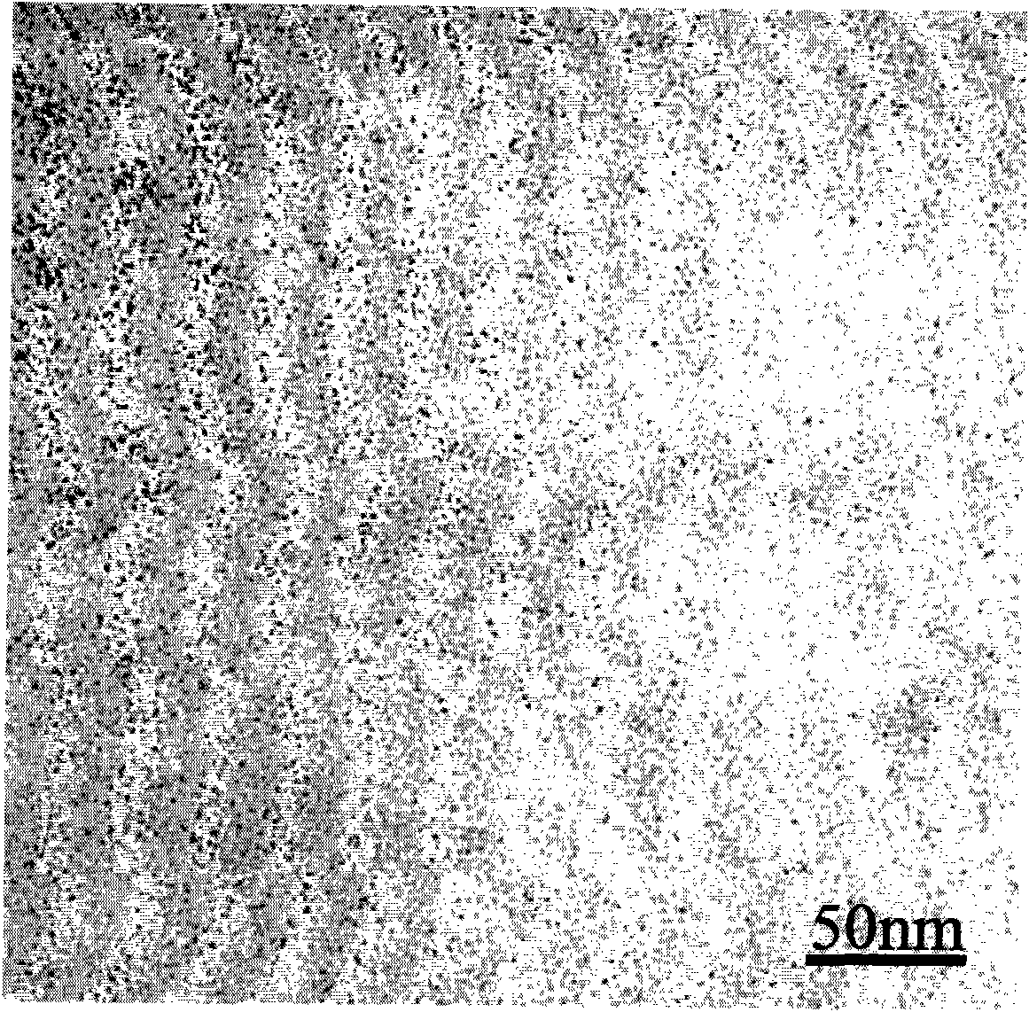 Supported transition metal or transition metal alloy nanocluster catalyst and preparation method and application thereof