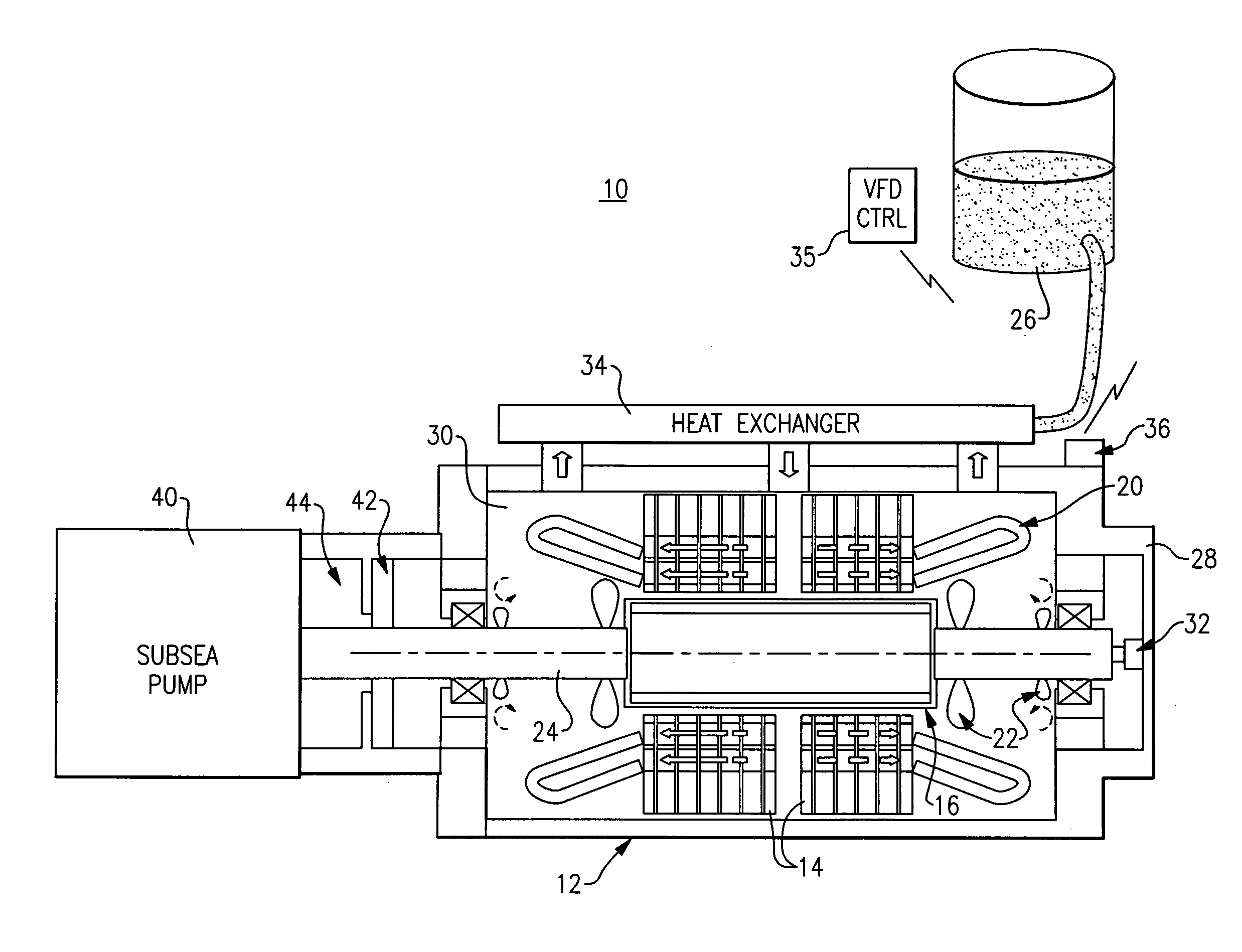 Permanent magnet motor for subsea pump drive