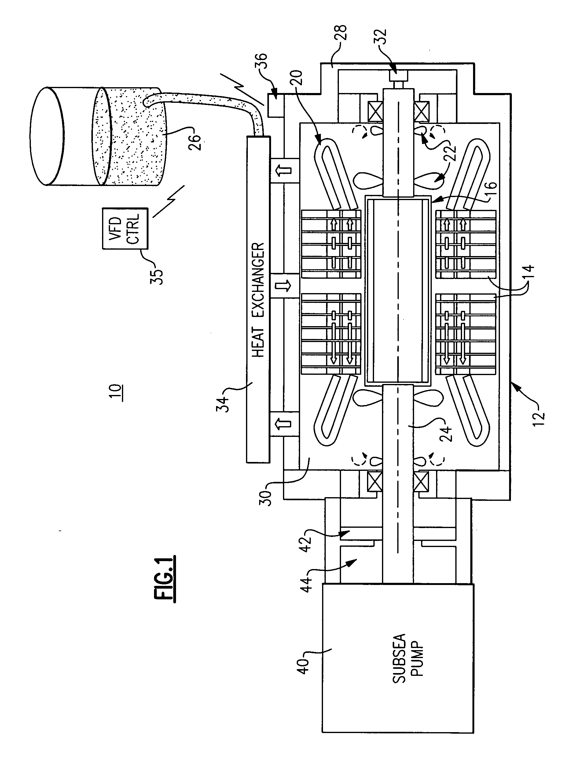 Permanent magnet motor for subsea pump drive