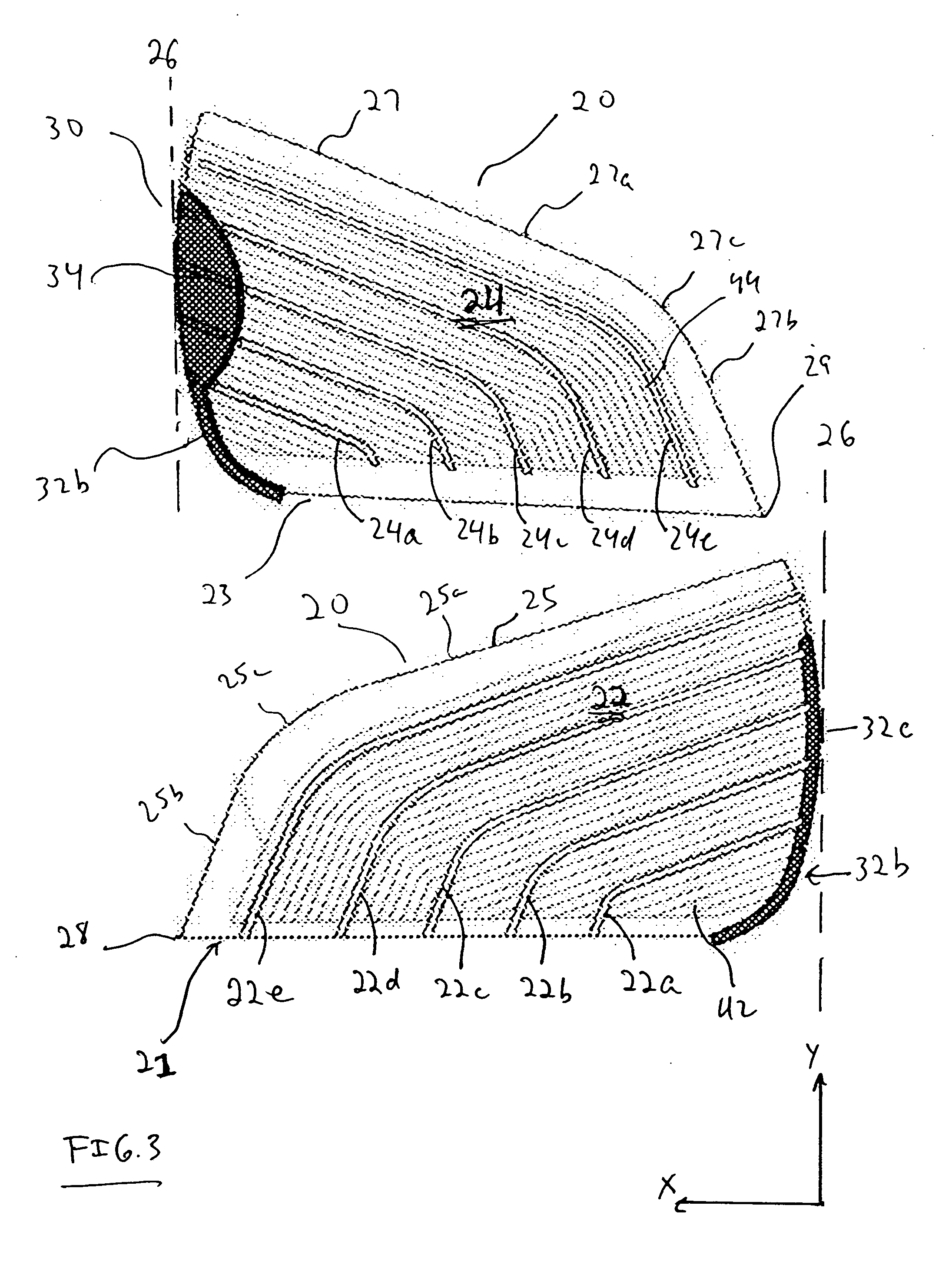 Pressure dissipating heel counter and method of making same