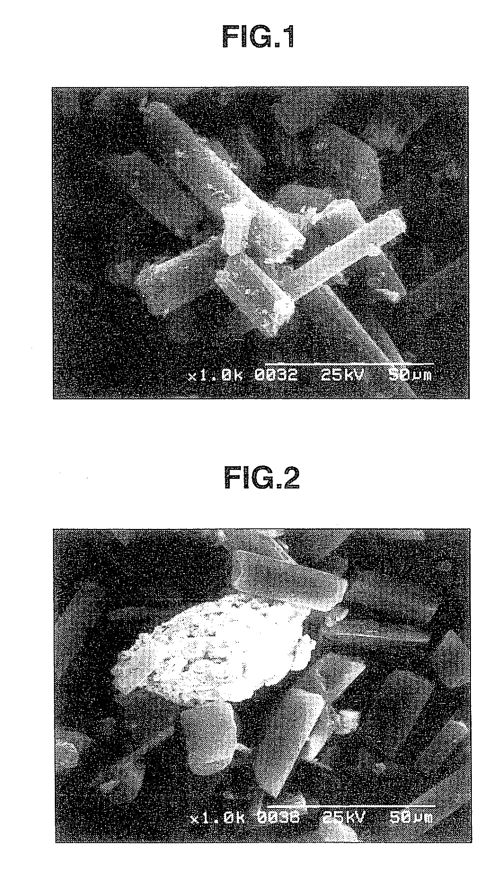 Battery active material powder mixture, electrode composition for batteries, secondary cell electrode, secondary cell, carbonaceous material powder mixture for electrical double-layer capacitors, polarizable electrode composition, polarizable electrode, and electrical double-layer capacitor