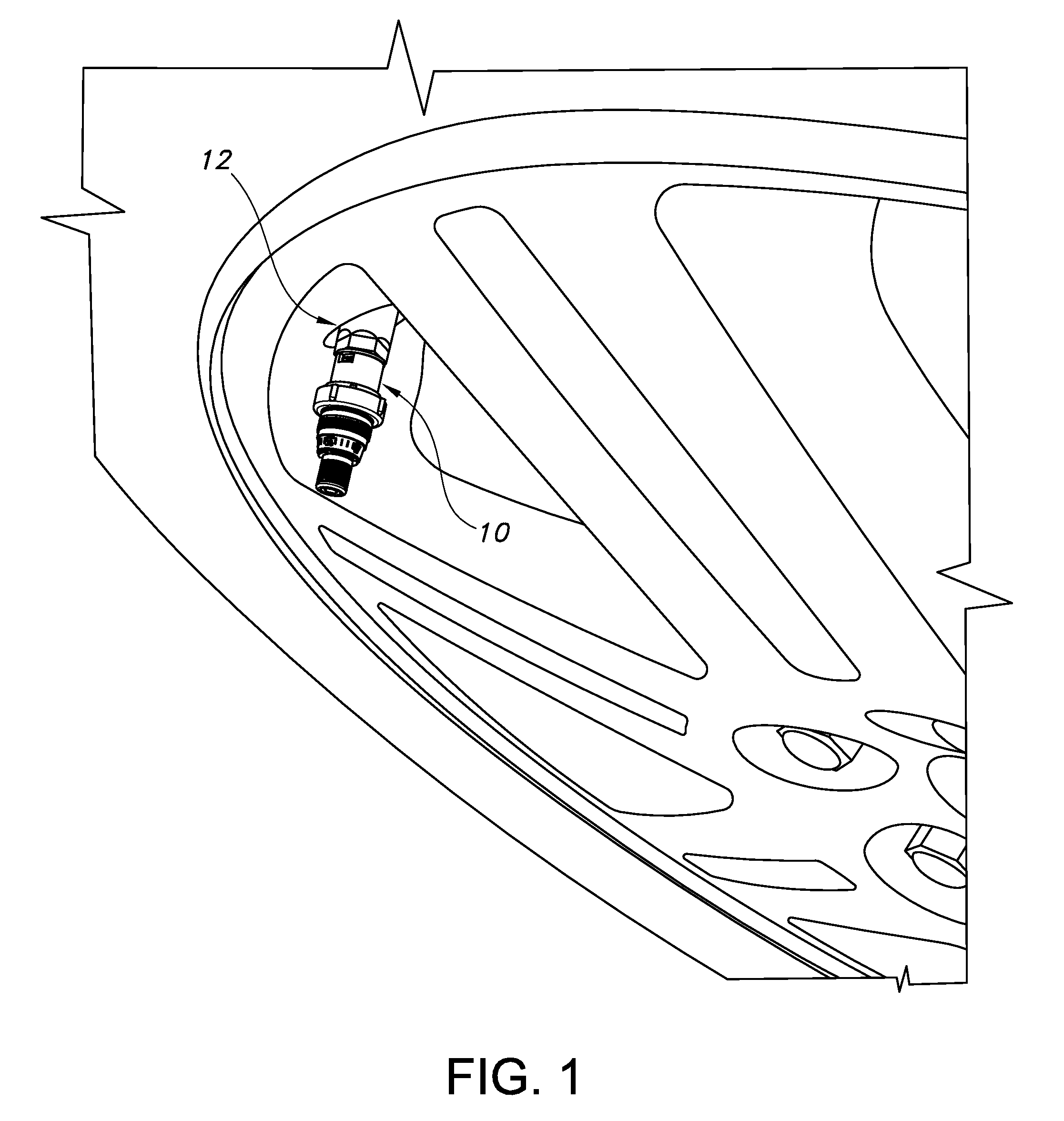 Stem-mounted tire inflation pressure regulator