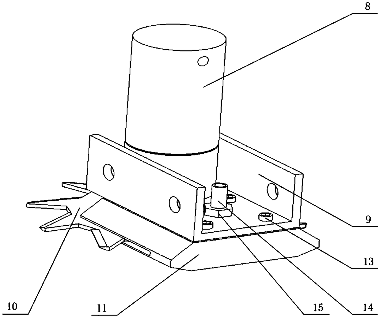 Cutting-type field weed inhibiting apparatus