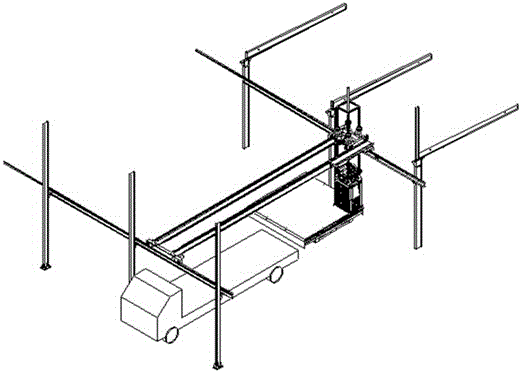 Crane brick holding machine