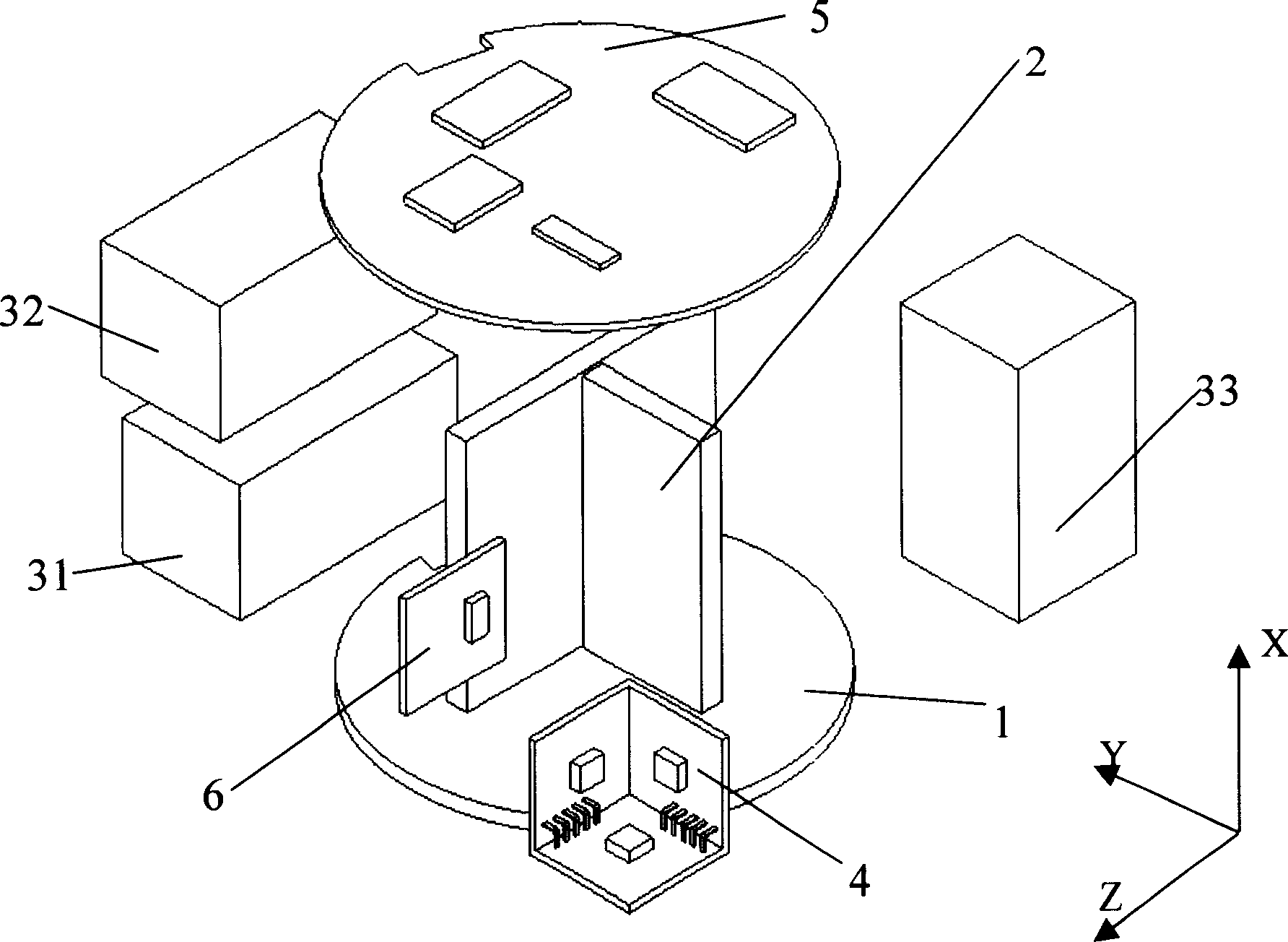 Connected inertia measuring device of open-loop fibre-optical