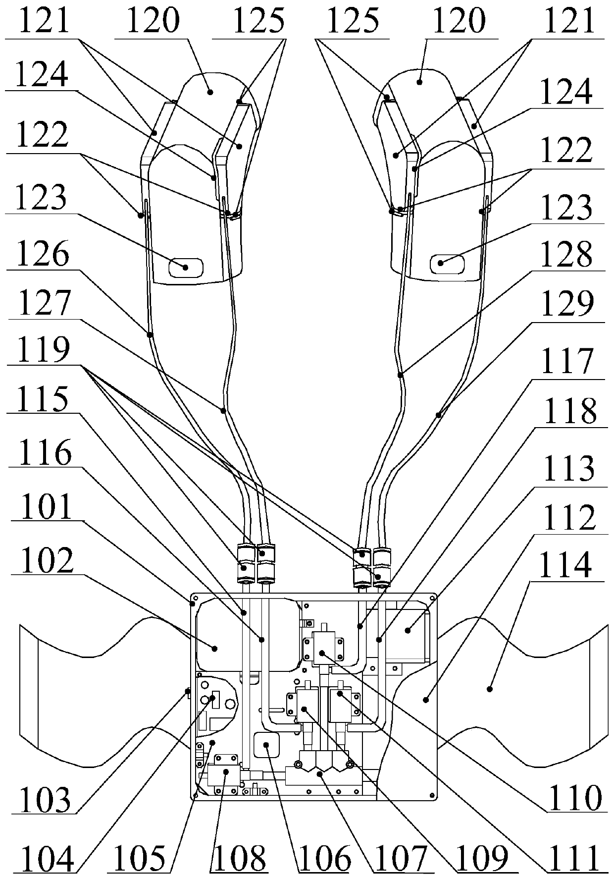 A flexible upper limb assist exoskeleton