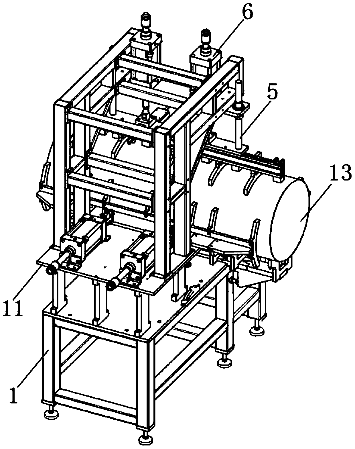 A positioning grinding device for internal pipeline processing of electronic products