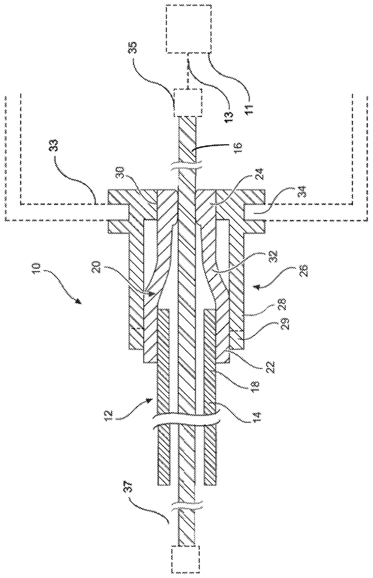 Bowden cable sealing for a lock module