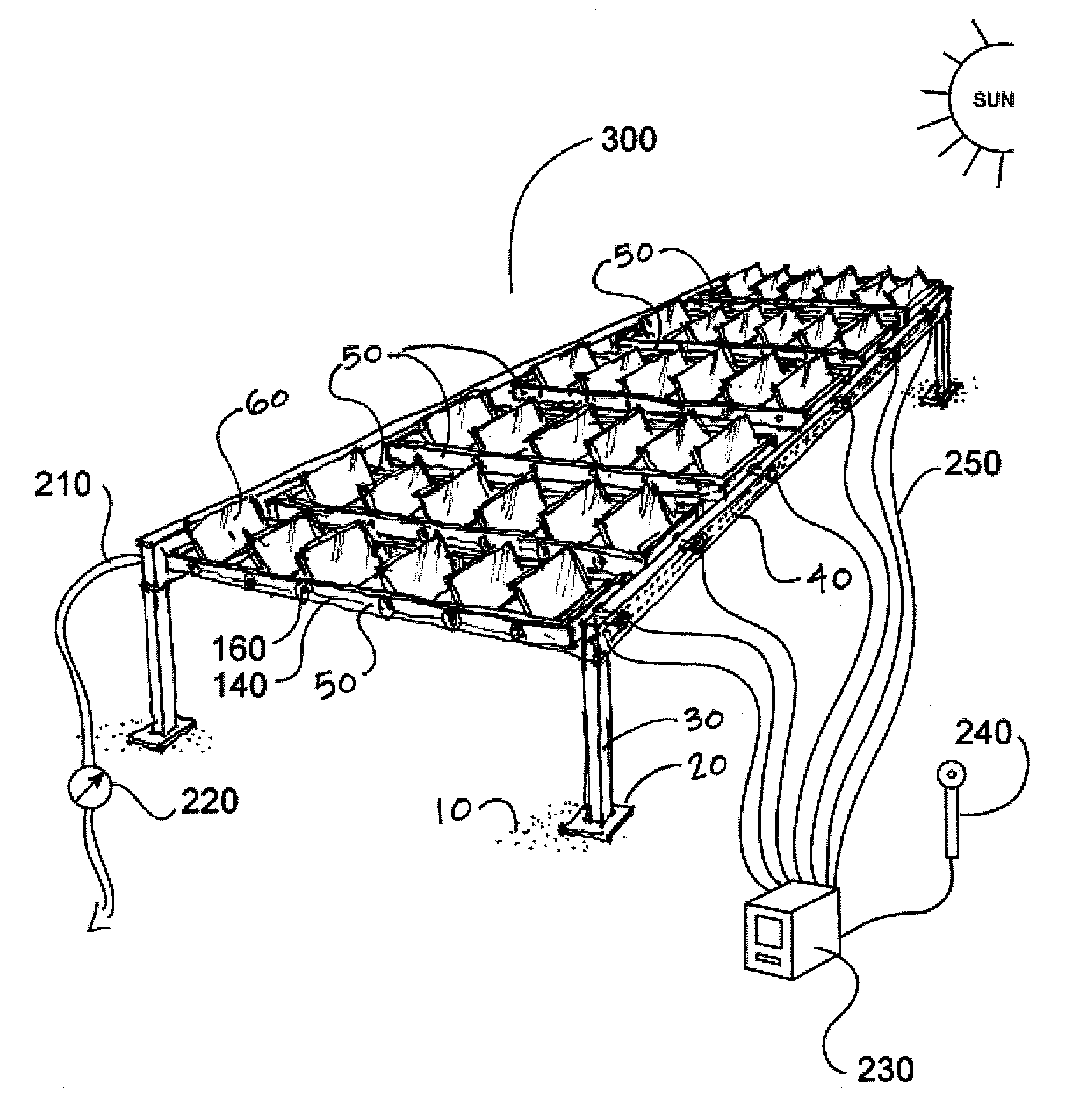 Dual Axis Sun-Tracking Solar Panel Array