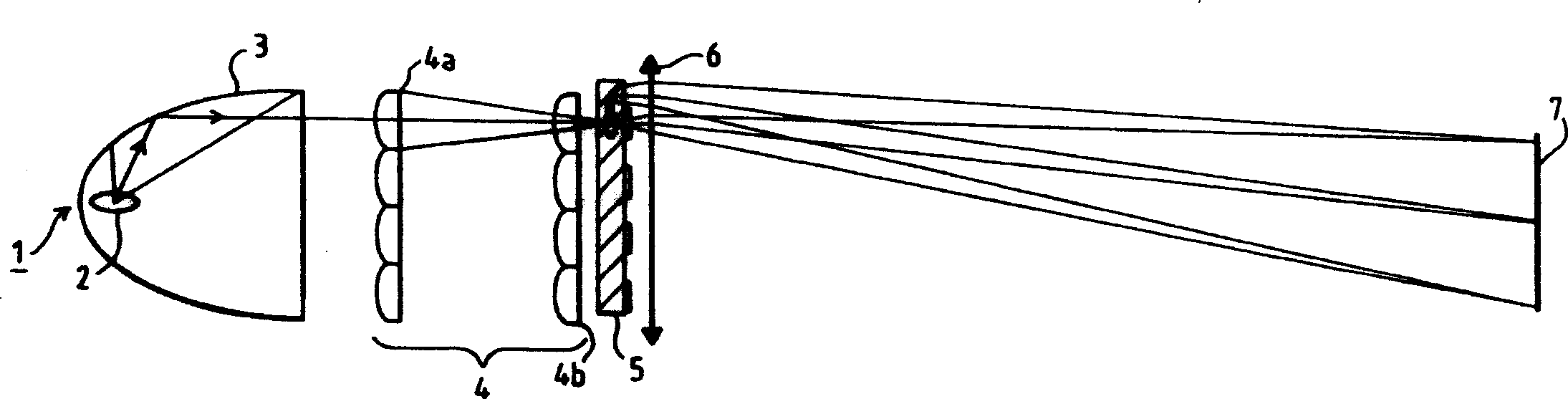 Image projection or display system