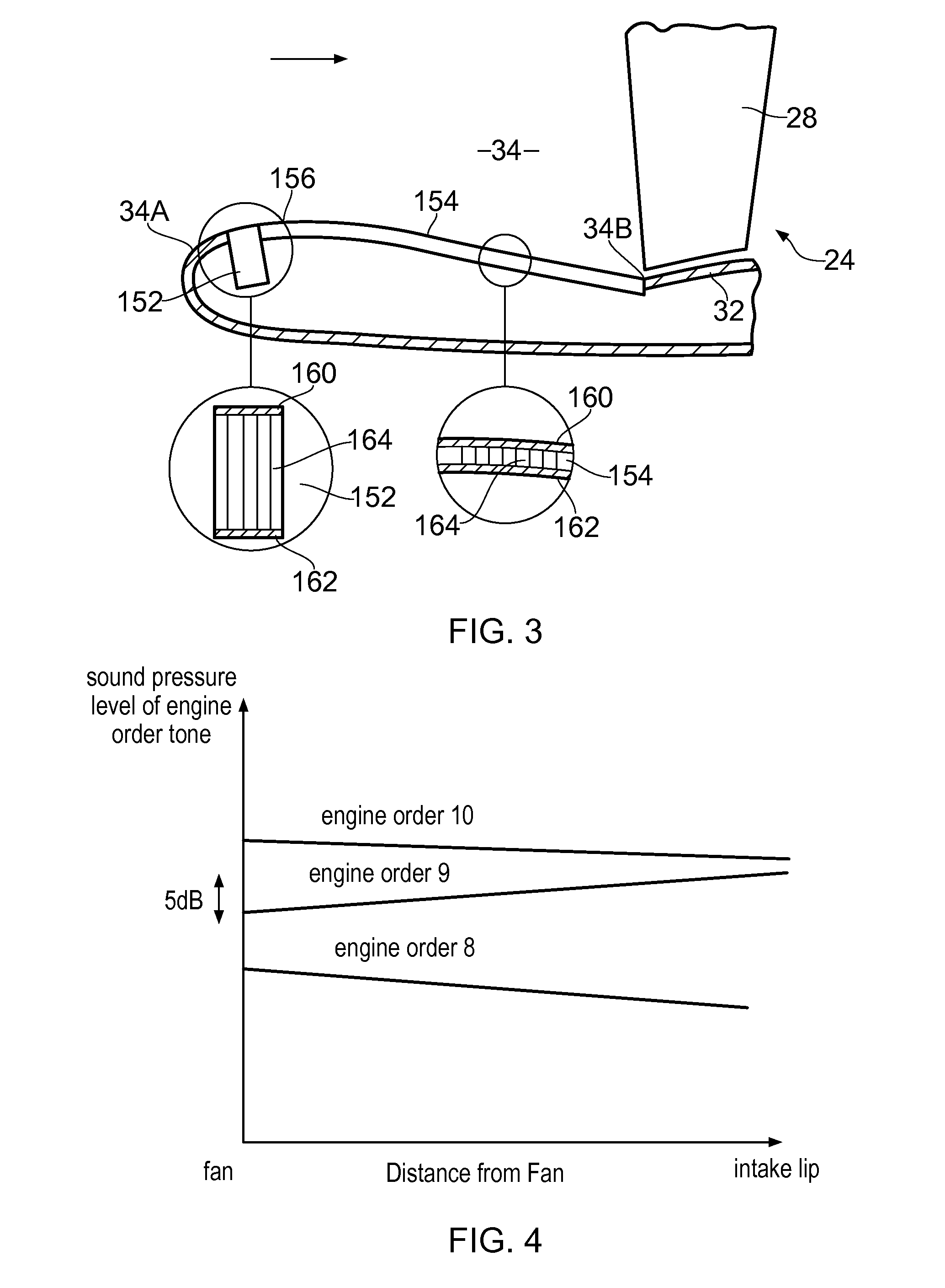 Intake duct liner for a turbofan gas turbine engine