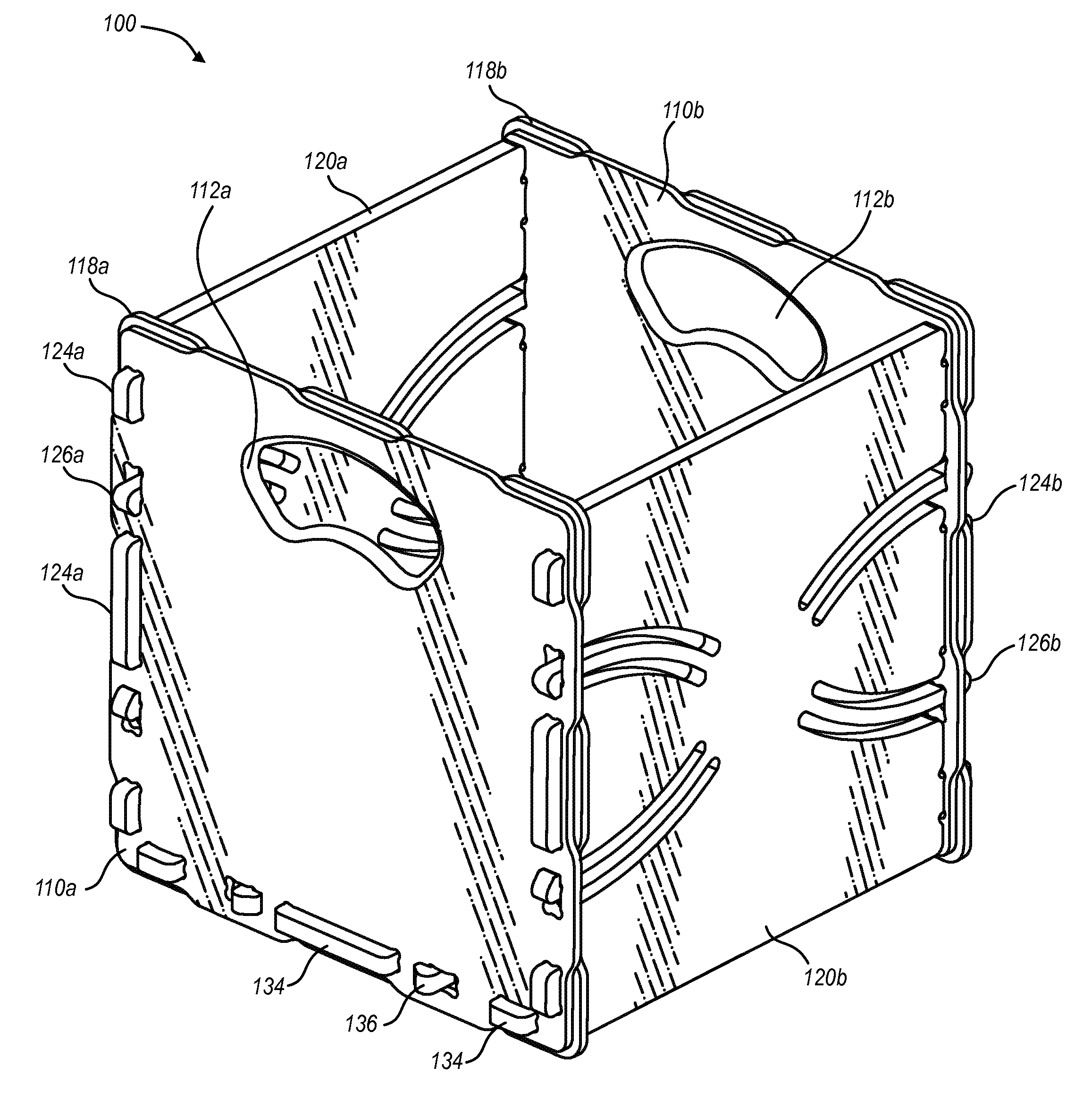 Collapsible storage container