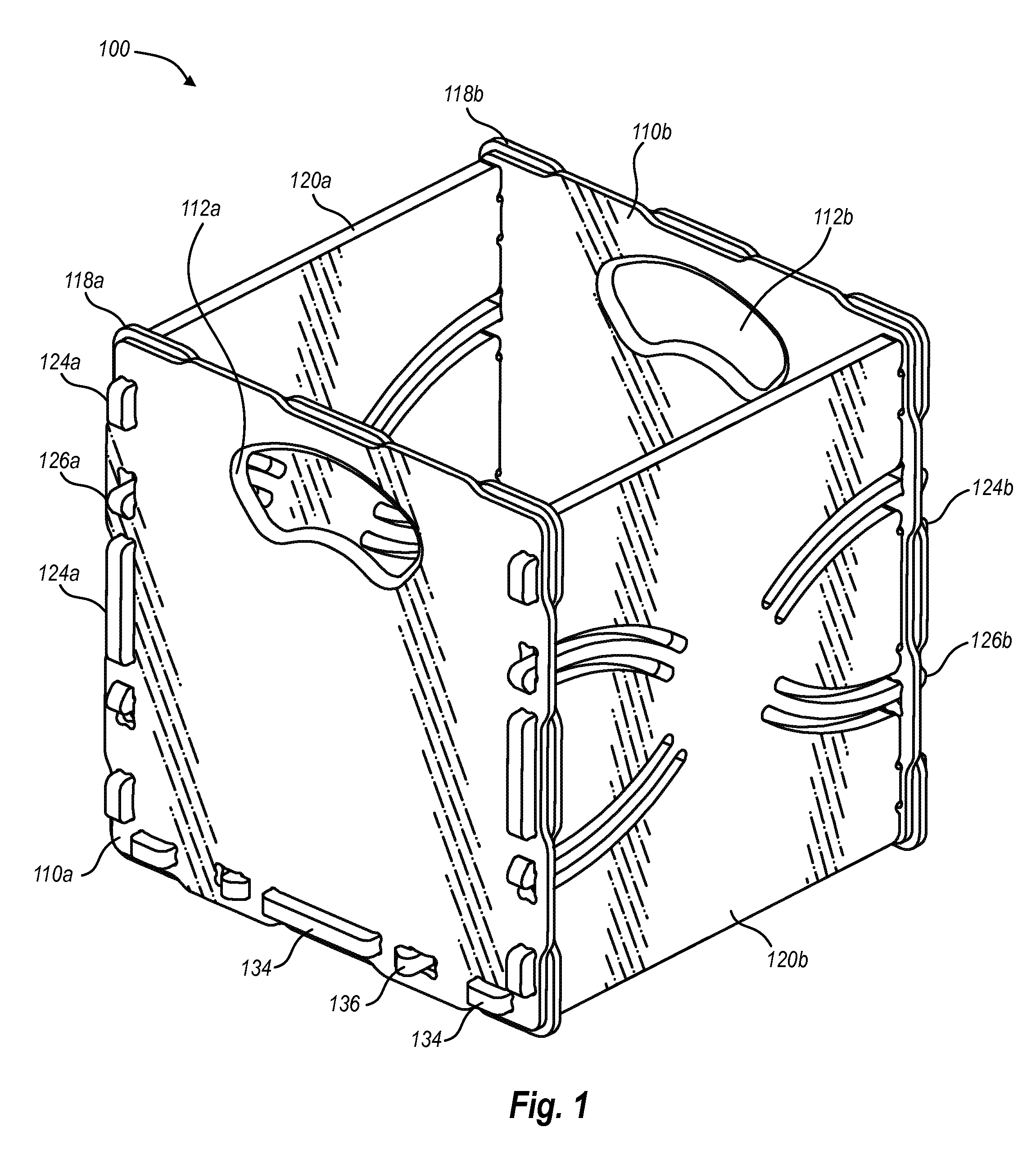 Collapsible storage container