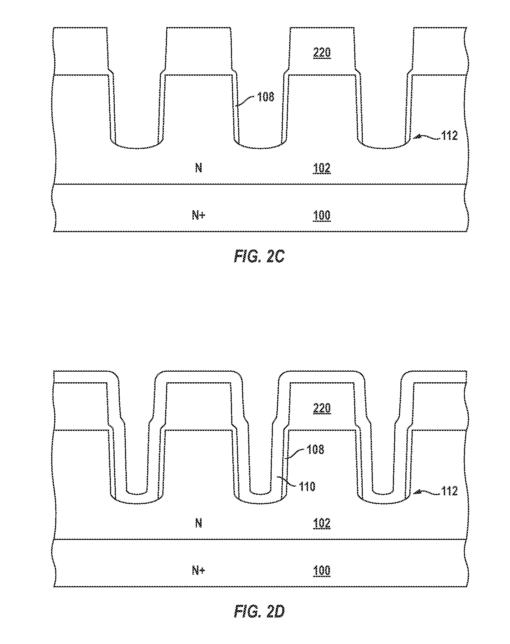 Rectifier With PN Clamp Regions Under Trenches