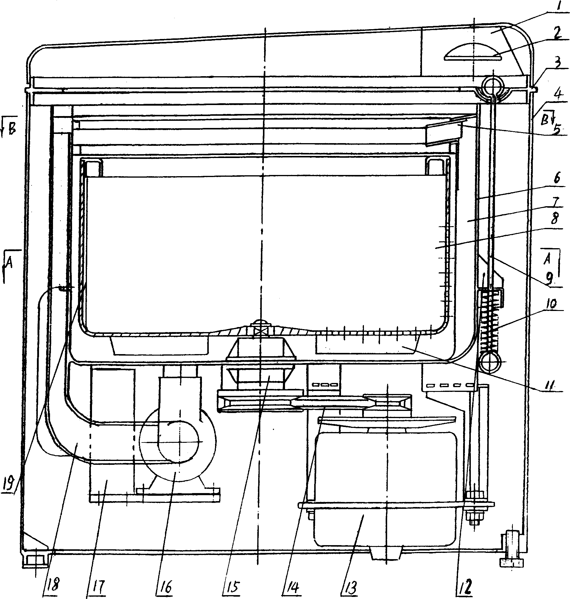 Vegetable and fruit cleaning machine