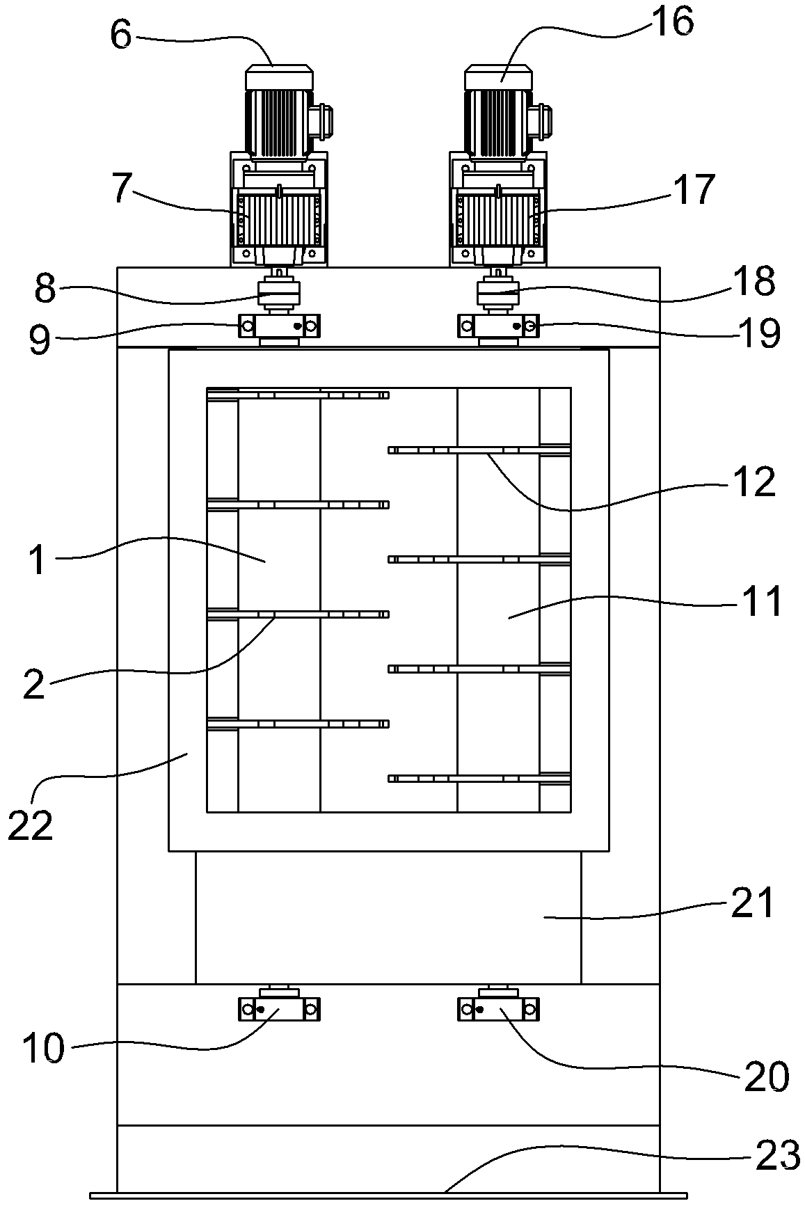 High-speed straw bale breaking feeding machine