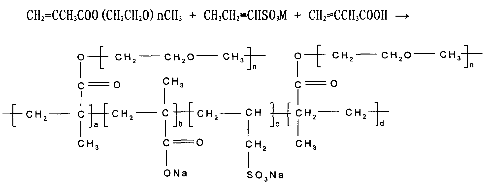 Polycarboxylic acids series concrete high efficiency water reducing agent and synthesizing process