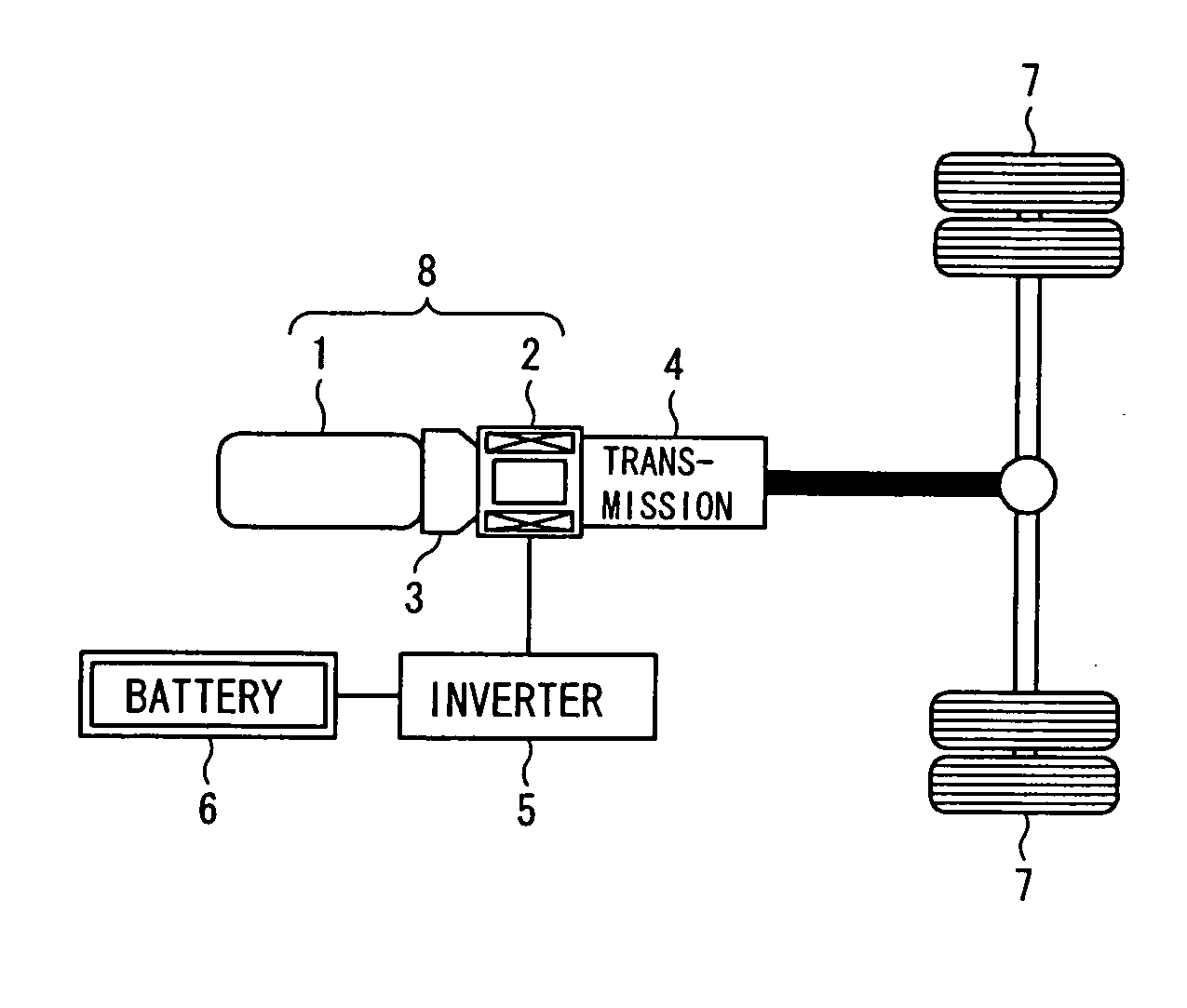 Gear shift control apparatus for a hybrid vehicle