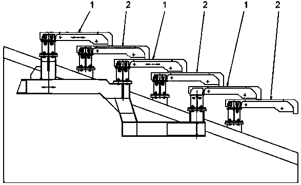 High pressure loss fire grate segment structure device for garbage incinerator