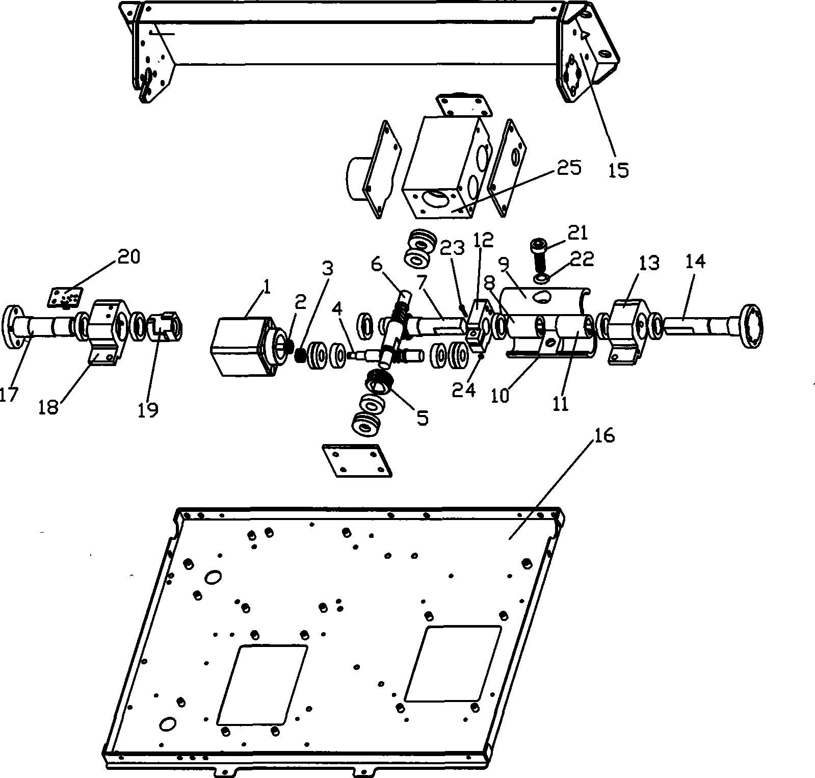 Turnover device of vehicular display