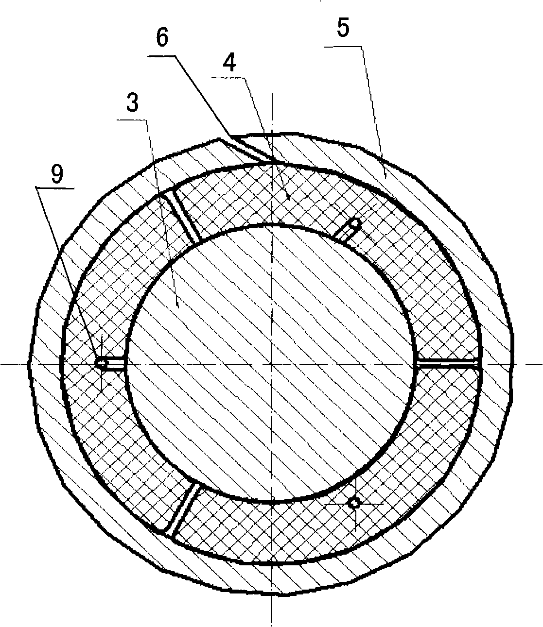 Outer cylinder side opening type multistage depressed collector component and manufacturing method thereof