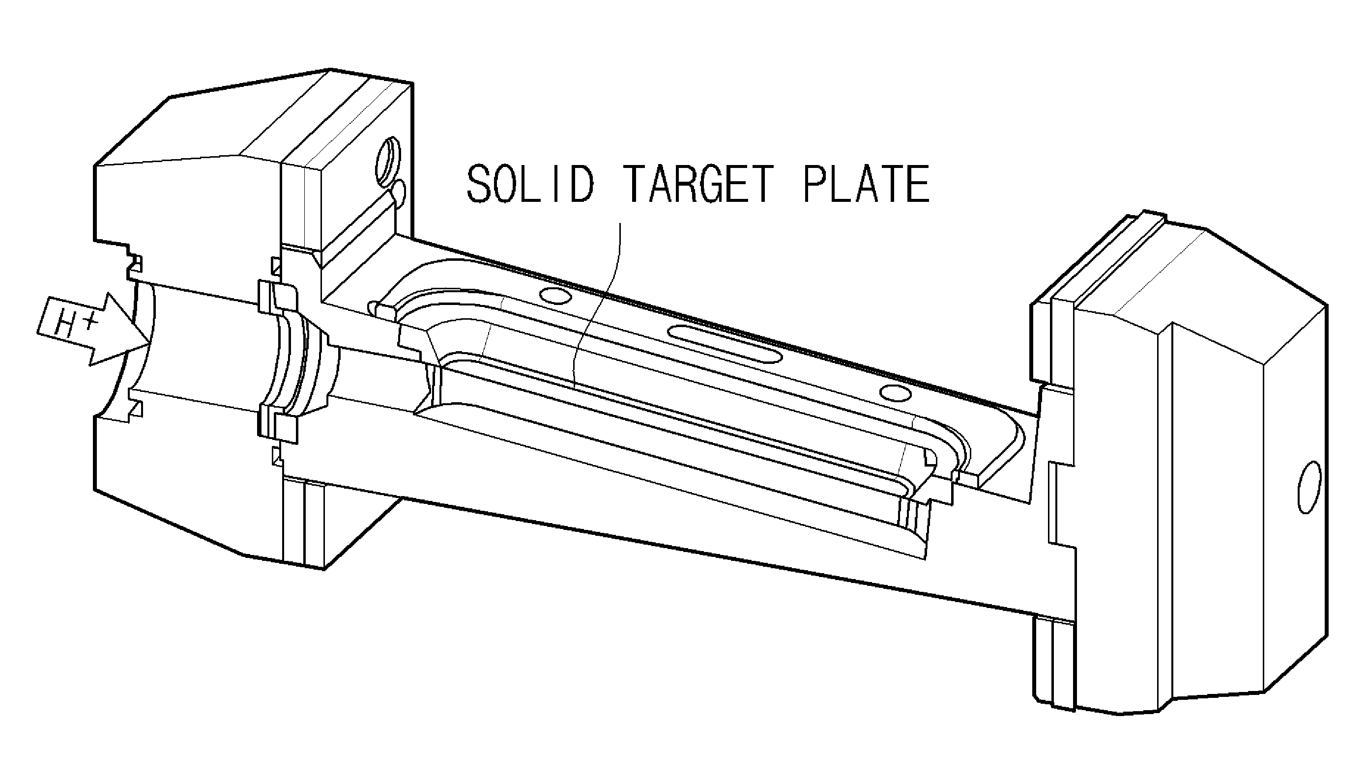 High current solid target for radioisotope production at cyclotron using metal foam