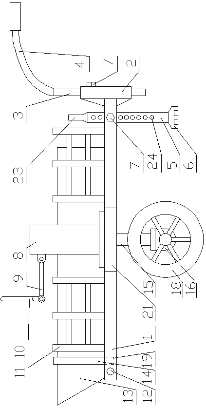 A mechanical cart for loading and unloading goods