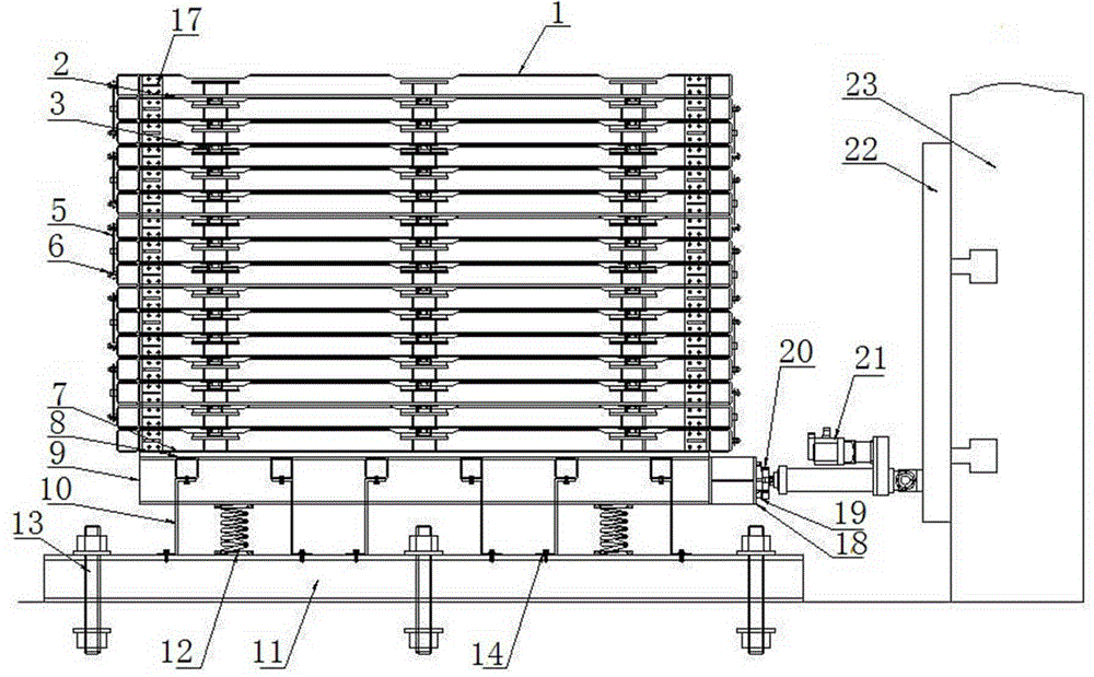 Laminar vibrating shear soil box testing apparatus