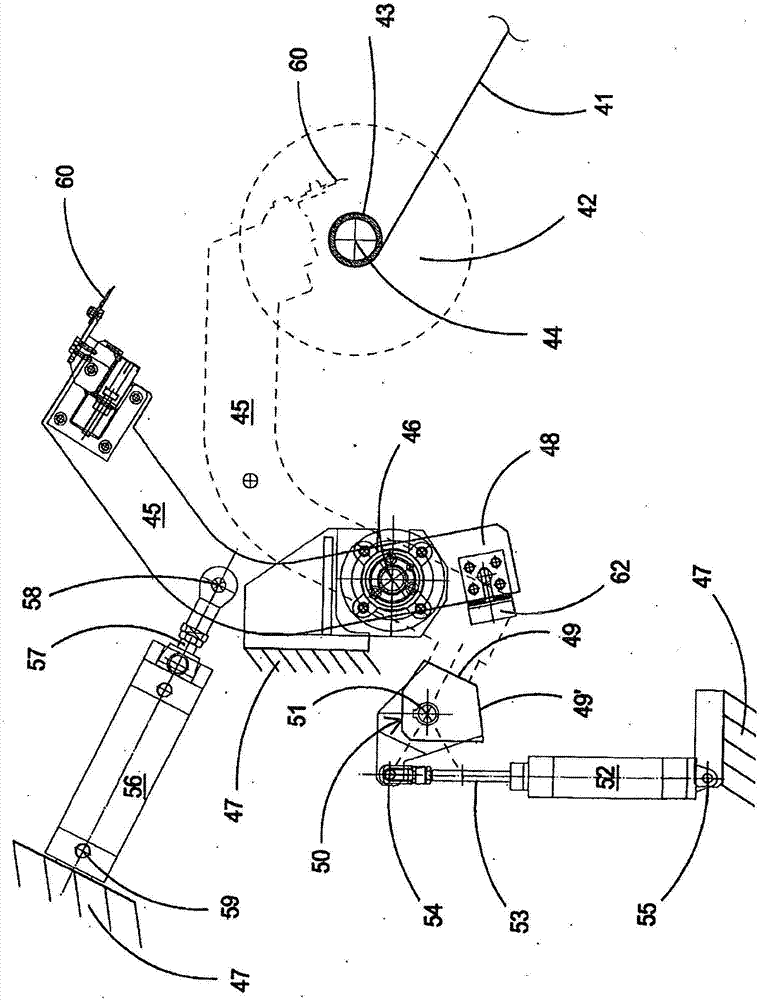 Automatic positioning group in winder for plastic film