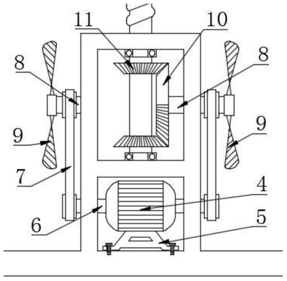 An agricultural soybean screening and impurity removal device