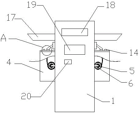 Charge pile easy to store cables