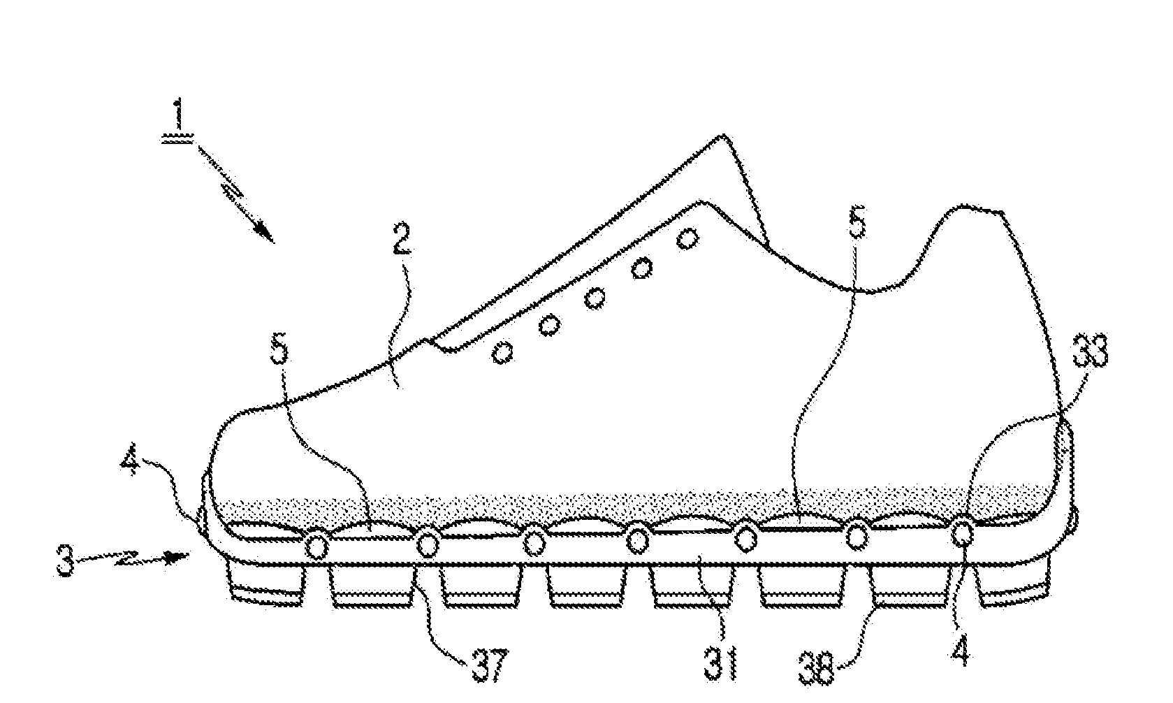 Gluing-free shoe and method for manufacturing same