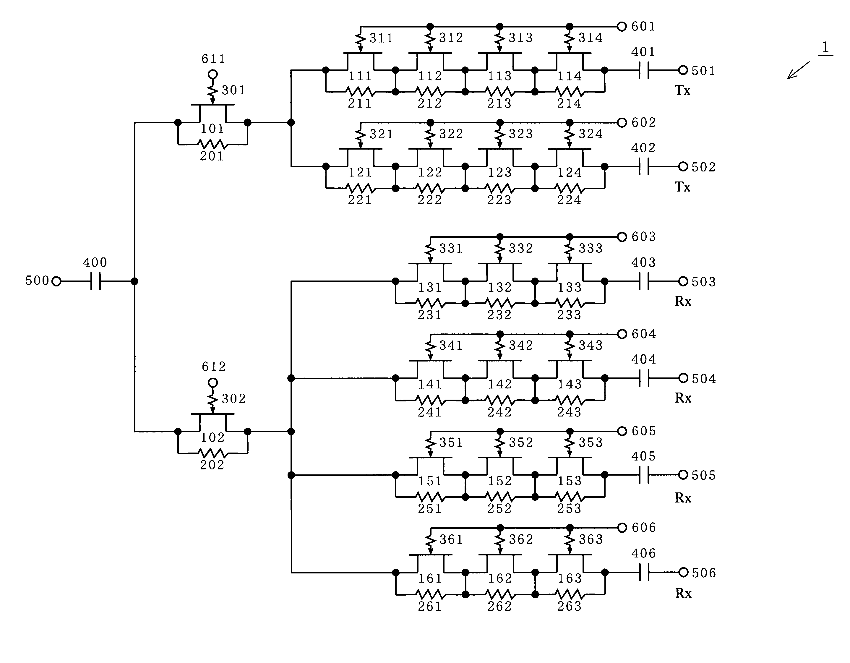 Radio-frequency switching circuit and semiconductor device